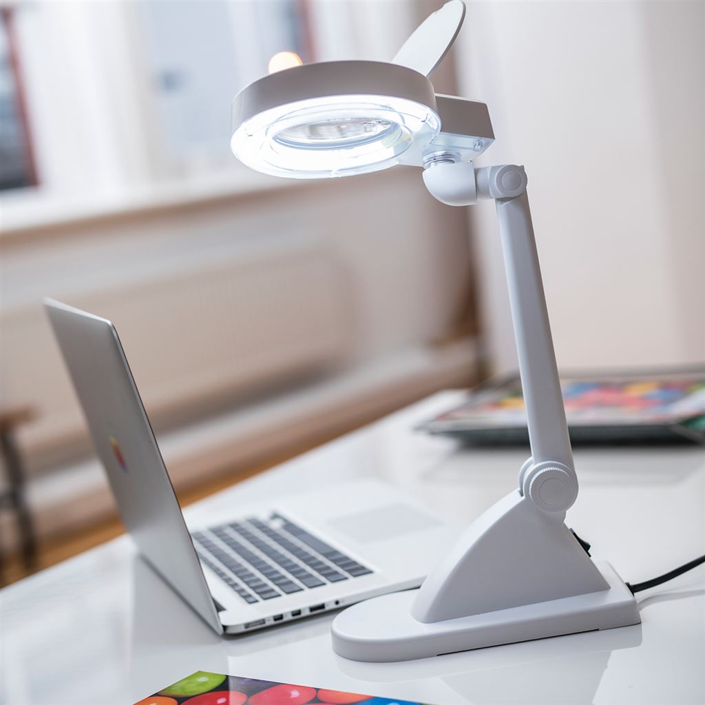 Desktop Illuminated Magnifier Lamp - V2 - IM-048