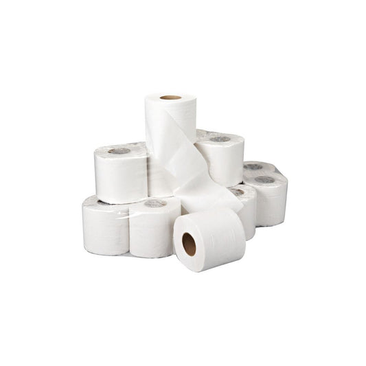 2 Ply White Toilet Rolls - Pack of 40 x 320 Sheets