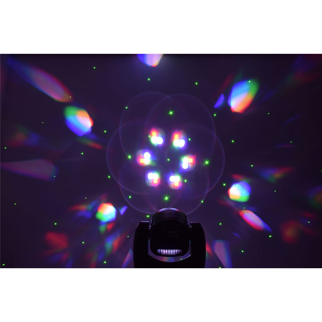 MHS-90L: 90W LED Moving Head with Laser - Bee Eye: