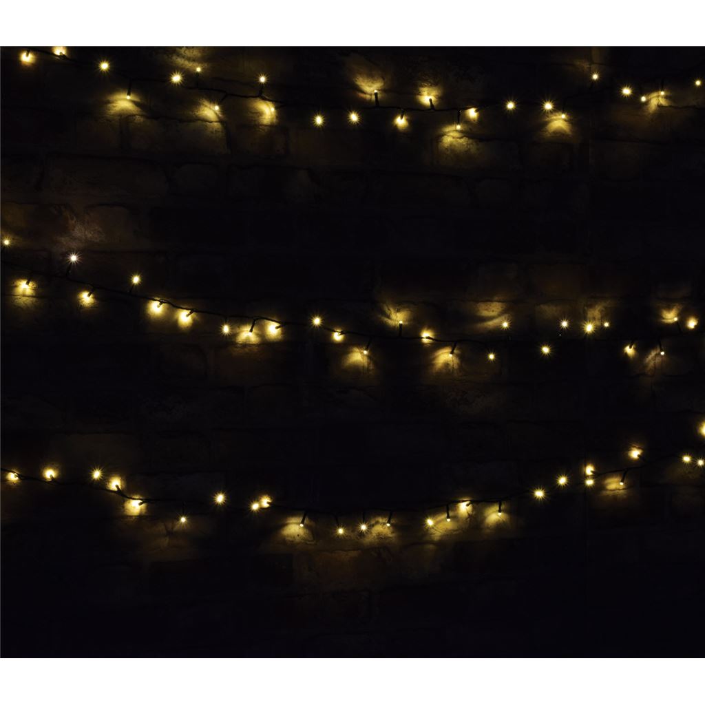 Multi-Sequence LED Indoor/Sheltered Outdoor String Lights with 24-Hour Auto-Timer - 200 w/Timer WW - 200TS-WW