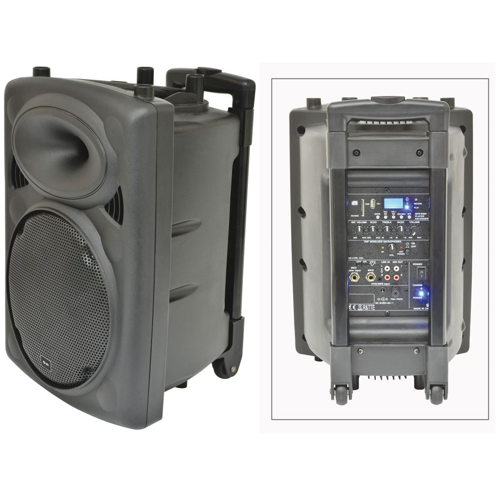 QR Series Portable Powered PA Unit - QR10PA 10 inch