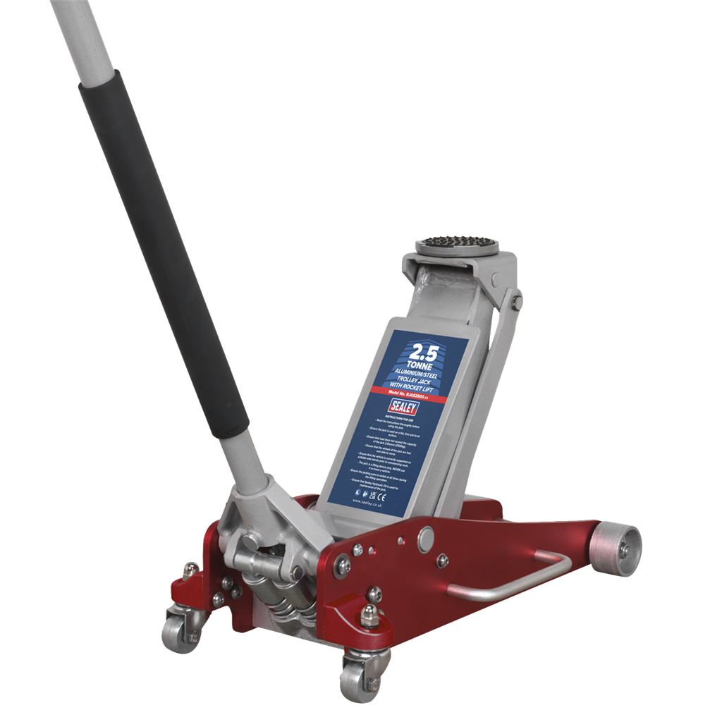 Trolley Jack 2.5 Tonne Aluminium/Steel Rocket Lift
