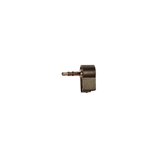 3.5 mm Right Angled Stereo Plastic Jack Plug with Solder Terminals