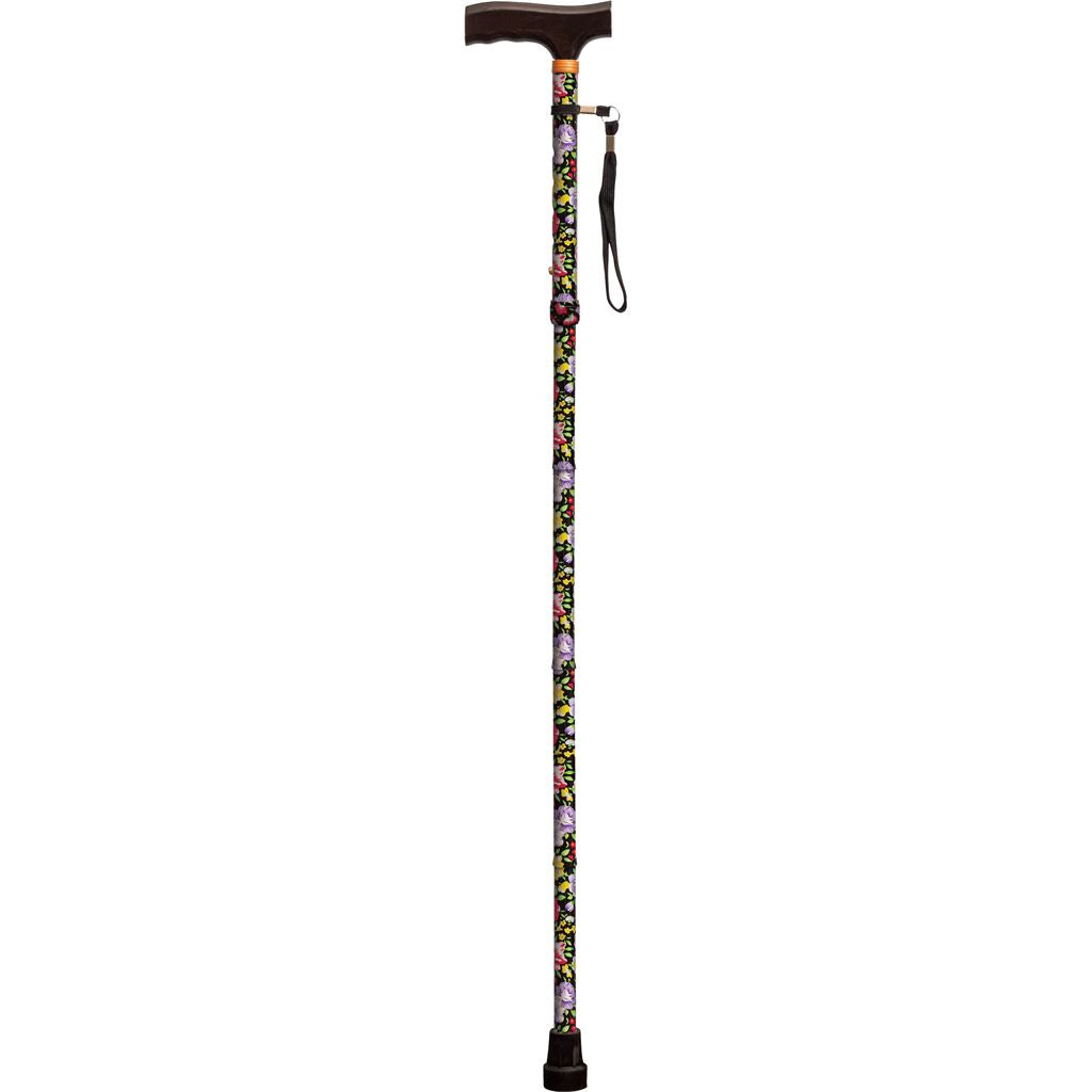 Folding Walking Cane - Patterned