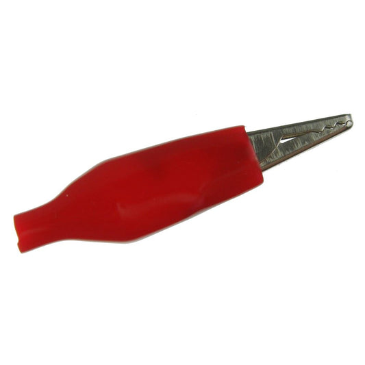 Insulated crocodile clip, 25mm, Red