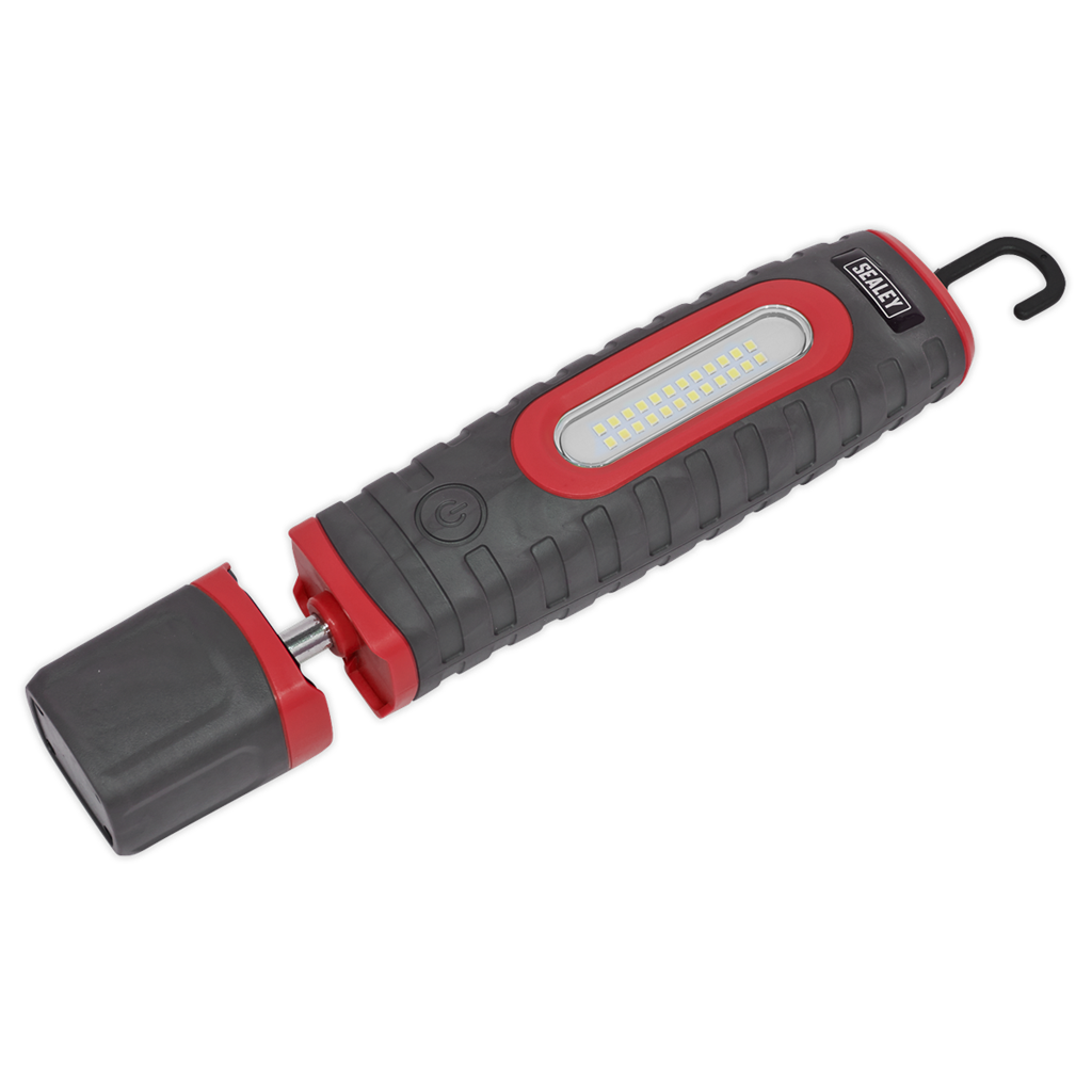 Rechargeable 360&#176; Inspection Light 24 SMD & 3W SMD LED Red 2 x Lithium-ion