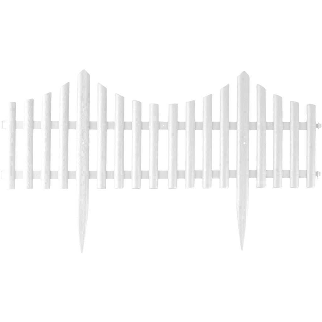 Wood Effect Garden Edge Fence - Pack of 4