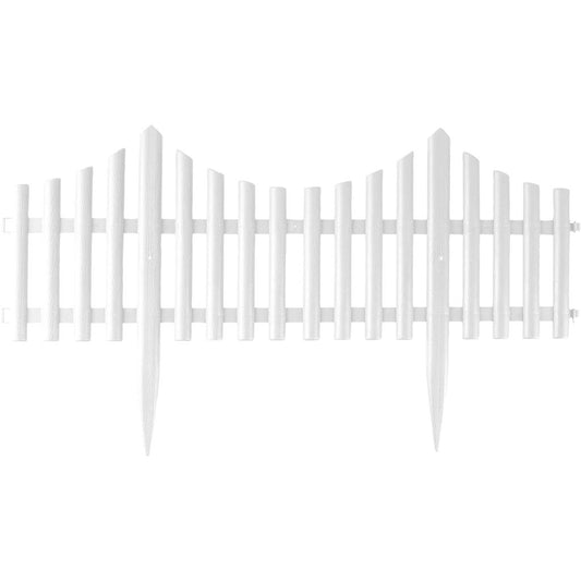 Wood Effect Garden Edge Fence - Pack of 4