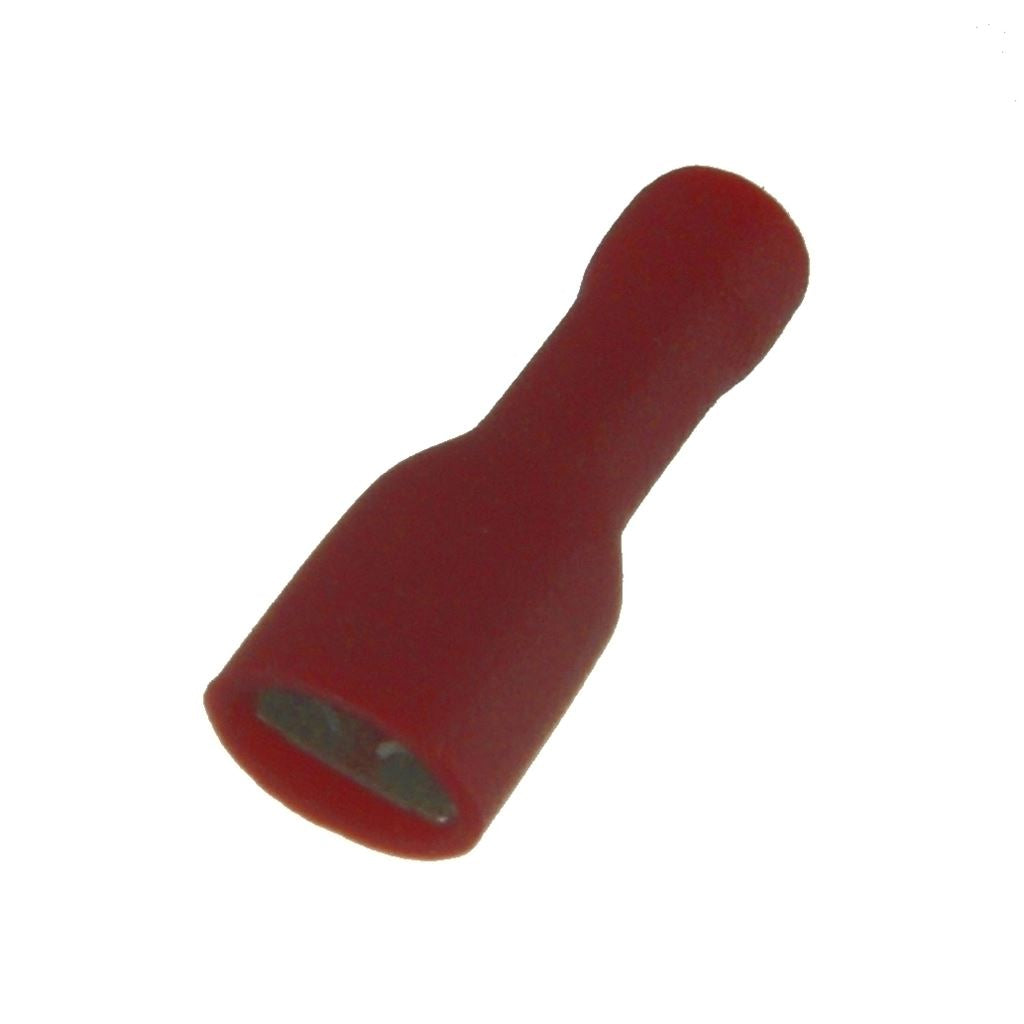 Crimp terminal, Shrouded female blade, 0.5 - 1.5mm&Oslash; cable, Red, 4.75mm