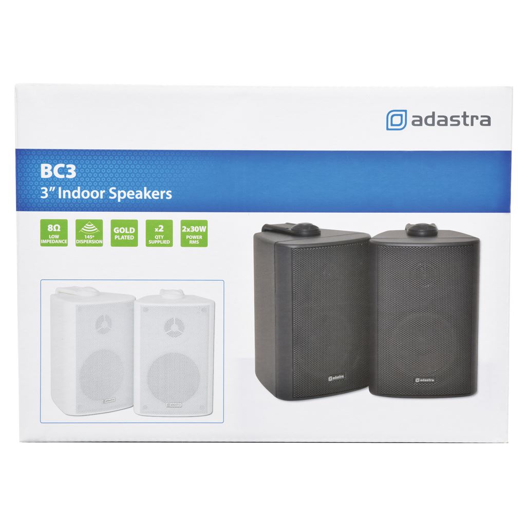BC Series Stereo Background Speakers - BC3W 3inch White Pair - BC3-W