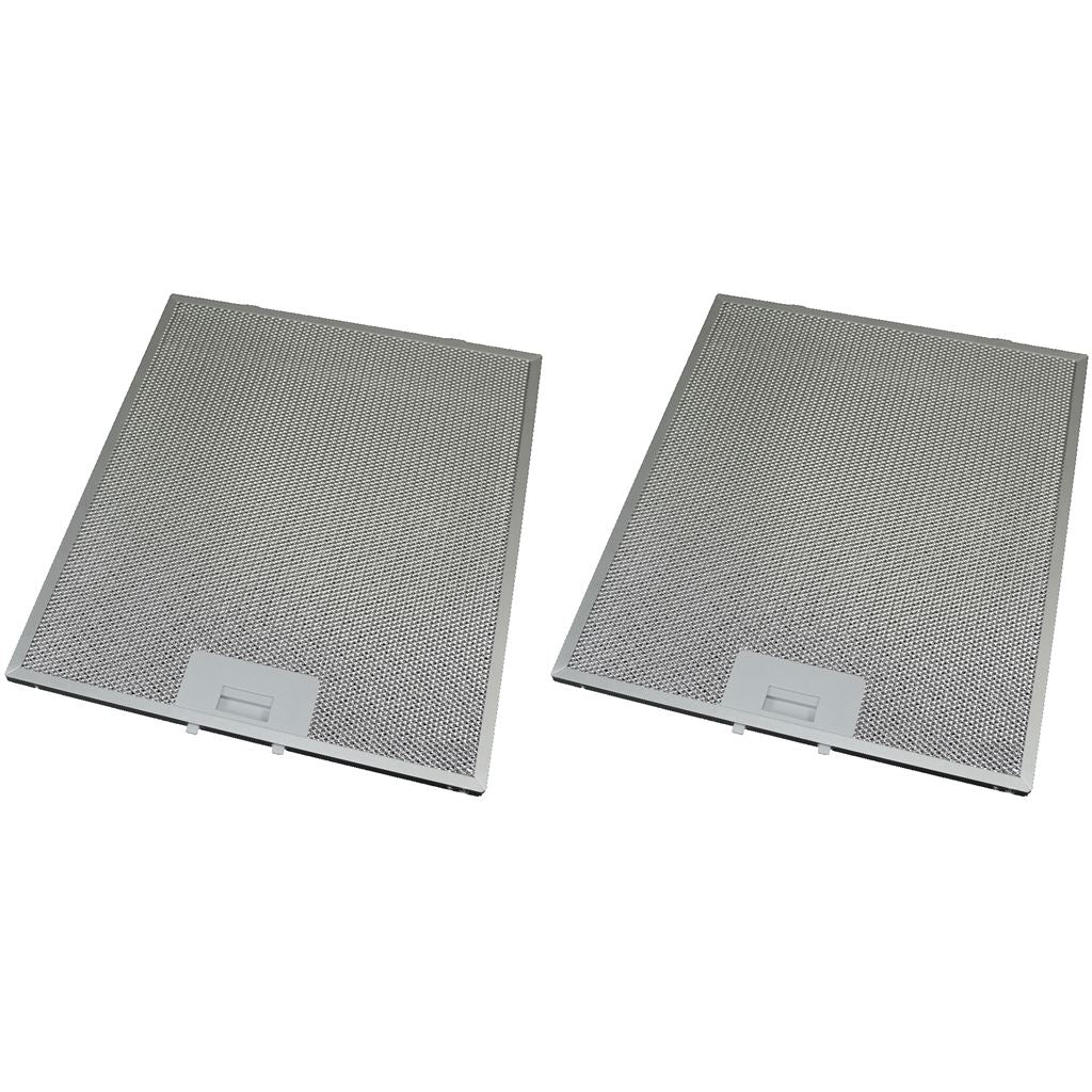 2 x Universal Cooker Hood Metal Grease Filter 295mm x 356mm