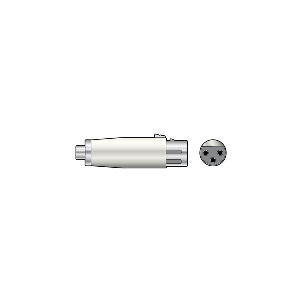 Adaptor 3-pin XLR Female – RCA Phono Socket