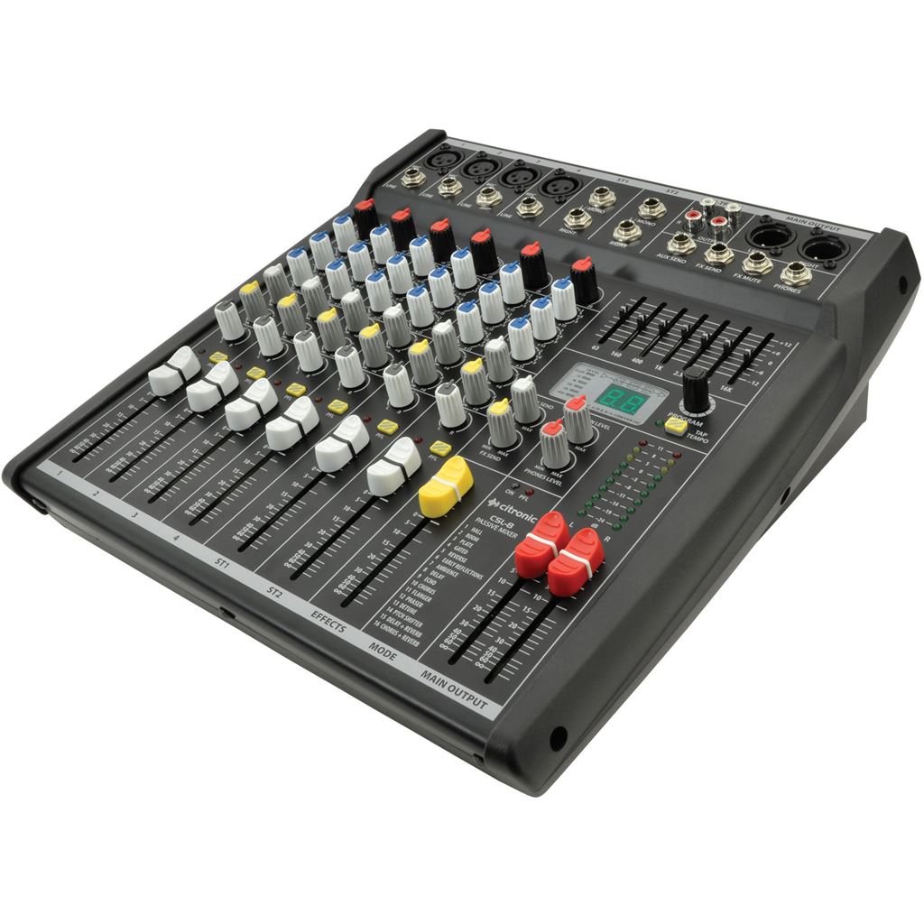 CSL Series Compact Mixing Consoles with DSP - CSL-8 8 input