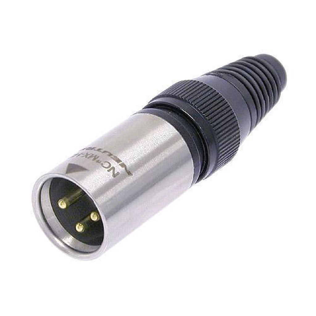 Neutrik NC3MX-HD-B Male 3 Pin XLR Line Plug Heavy Duty Waterproof IP68 Cable Connector With Gold Plated Contacts