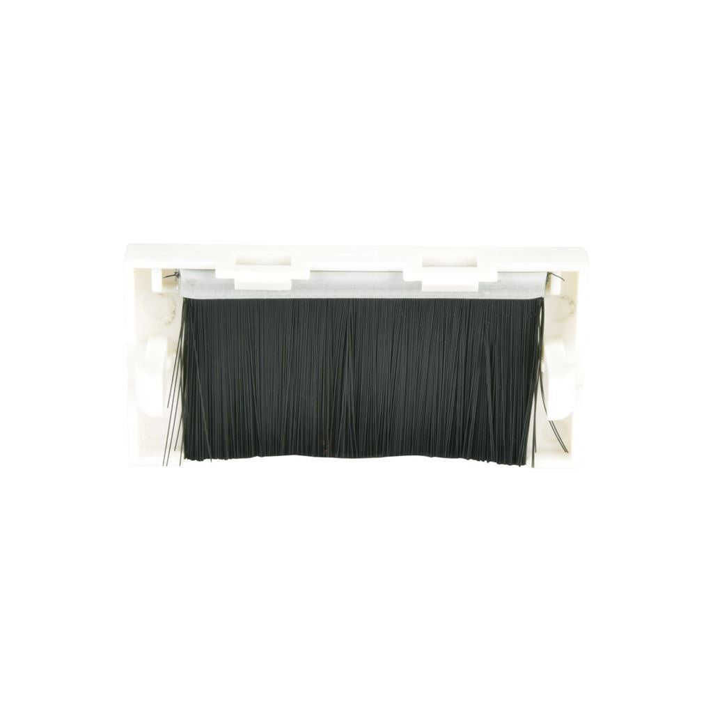 Wall Plate Module - Brush Filled Aperture - 25 x 50mm