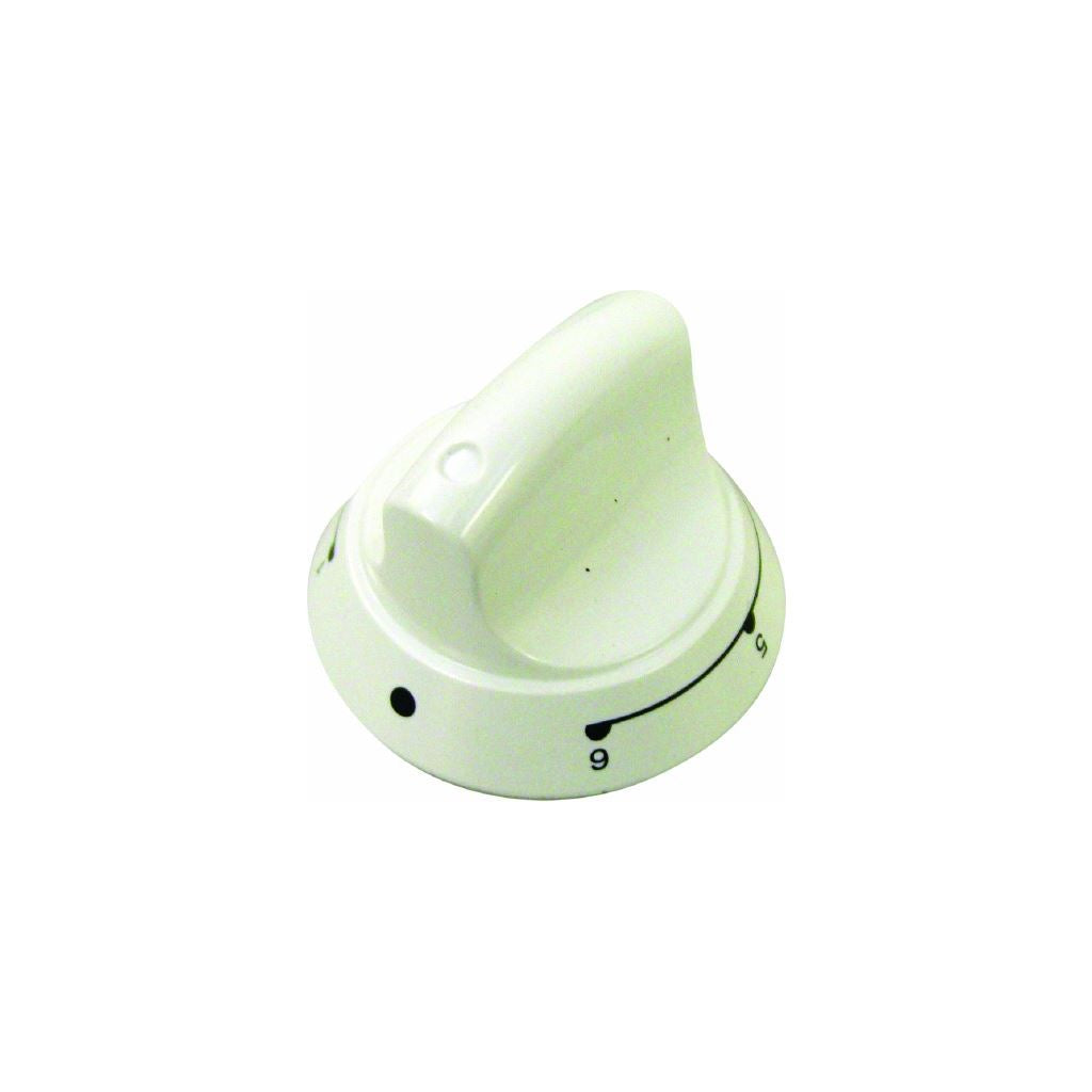 Knob 6 Heat White for Hotpoint Cookers and Ovens