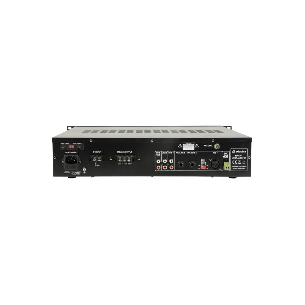 RM series 5-channel 100V mixer amplifier - RM120 Mixer-Amplifier