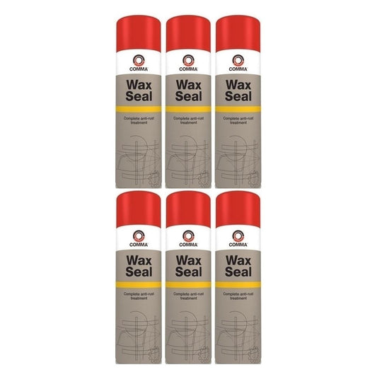 Comma Wax Seal  Anti Rust Treatment & Underbody Protection WS500M 500ml Aerosol 6 Pack