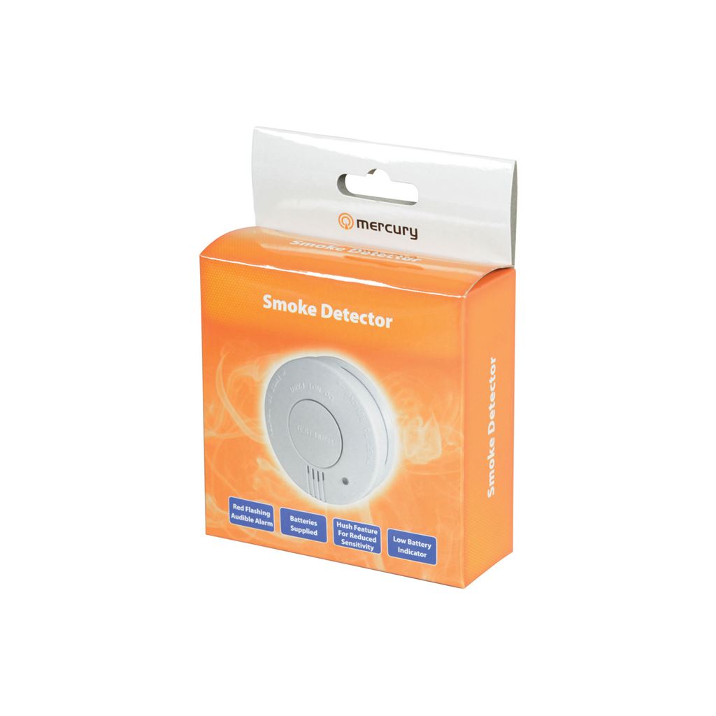 Photoelectric Smoke Detector with Hush Feature - w/hush button - SD102P