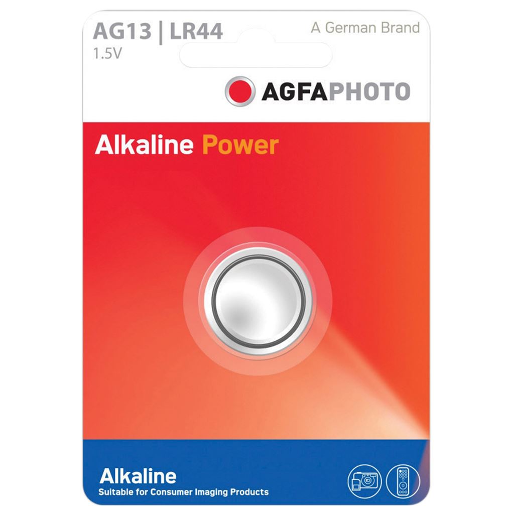 Agfa Photo Alkaline Power LR44 A76 Battery