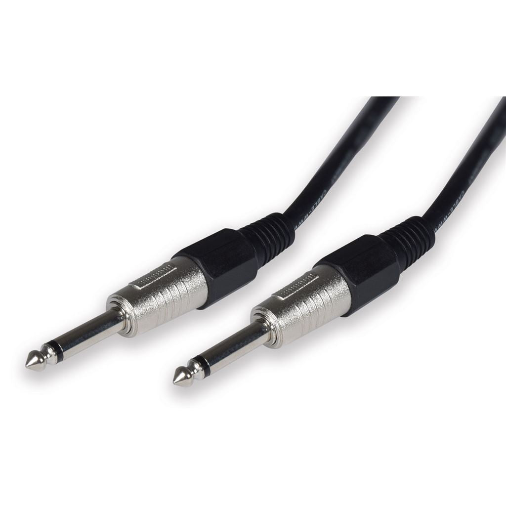 Essential Guitar Leads 6.3mm Mono Jack Plug - 6.3mm Mono Jack Plug - 6.0m