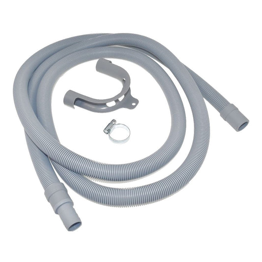 Universal Washing Machine Dishwasher Drain Outlet Hose with Moulded End 2.5 Meter Length 19-22mm