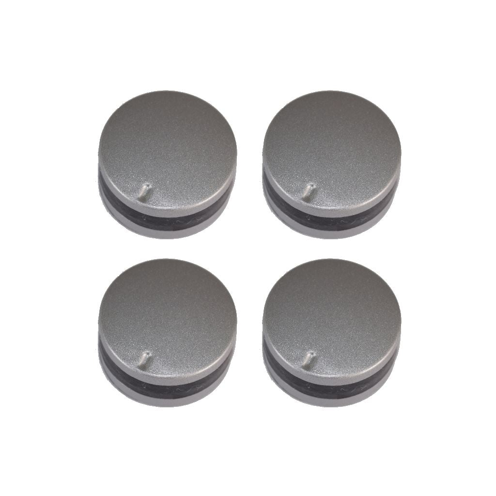 Lamona Compatible 12 O&#39;Clock Type Silver Replacement Oven Cooker Hob Control Knob Pack of 4