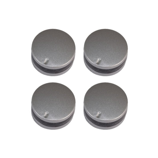 Lamona Compatible 12 O&#39;Clock Type Silver Replacement Oven Cooker Hob Control Knob Pack of 4