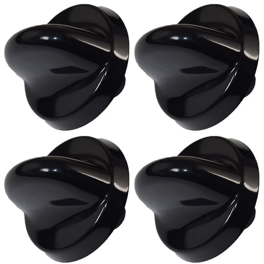 Belling 300 Series Compatible Black Oven Cooker Hob Control Knob Pack of 4