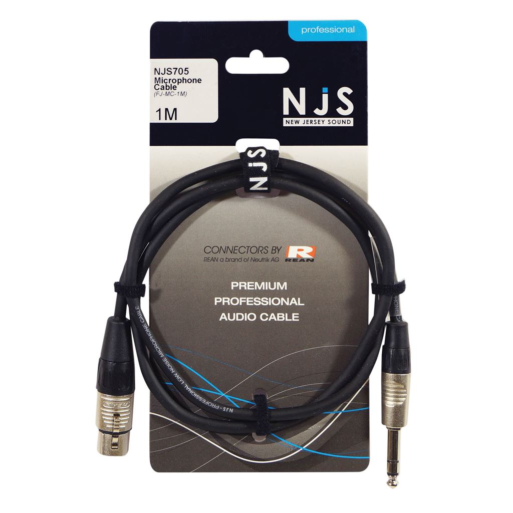 XLR Female to 6.35mm Mono Jack Microphone Cable