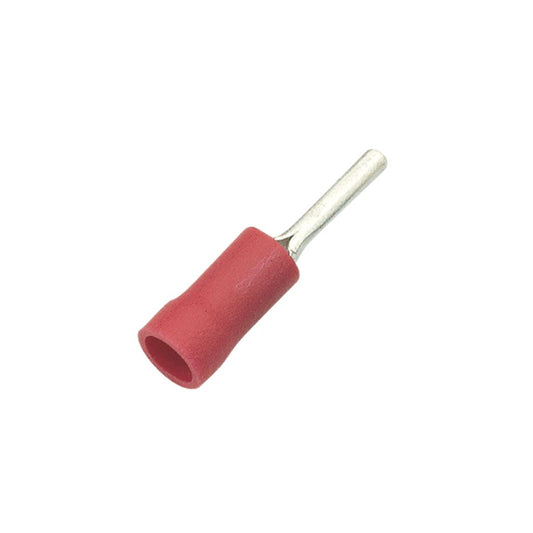 Crimp terminal, short pin, 0.5 - 1.5mm&Oslash; cable, Red