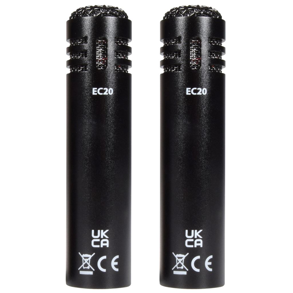 ECM20 Condenser Mics Stereo - Pair - EC20 Microphones