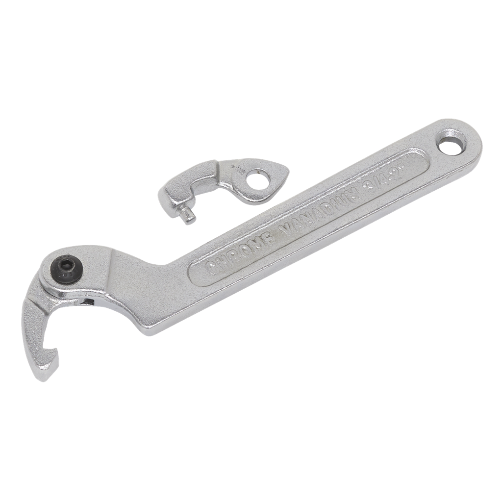 Adjustable C Spanner - Hook & Pin Wrench Set 3pc 19-51mm