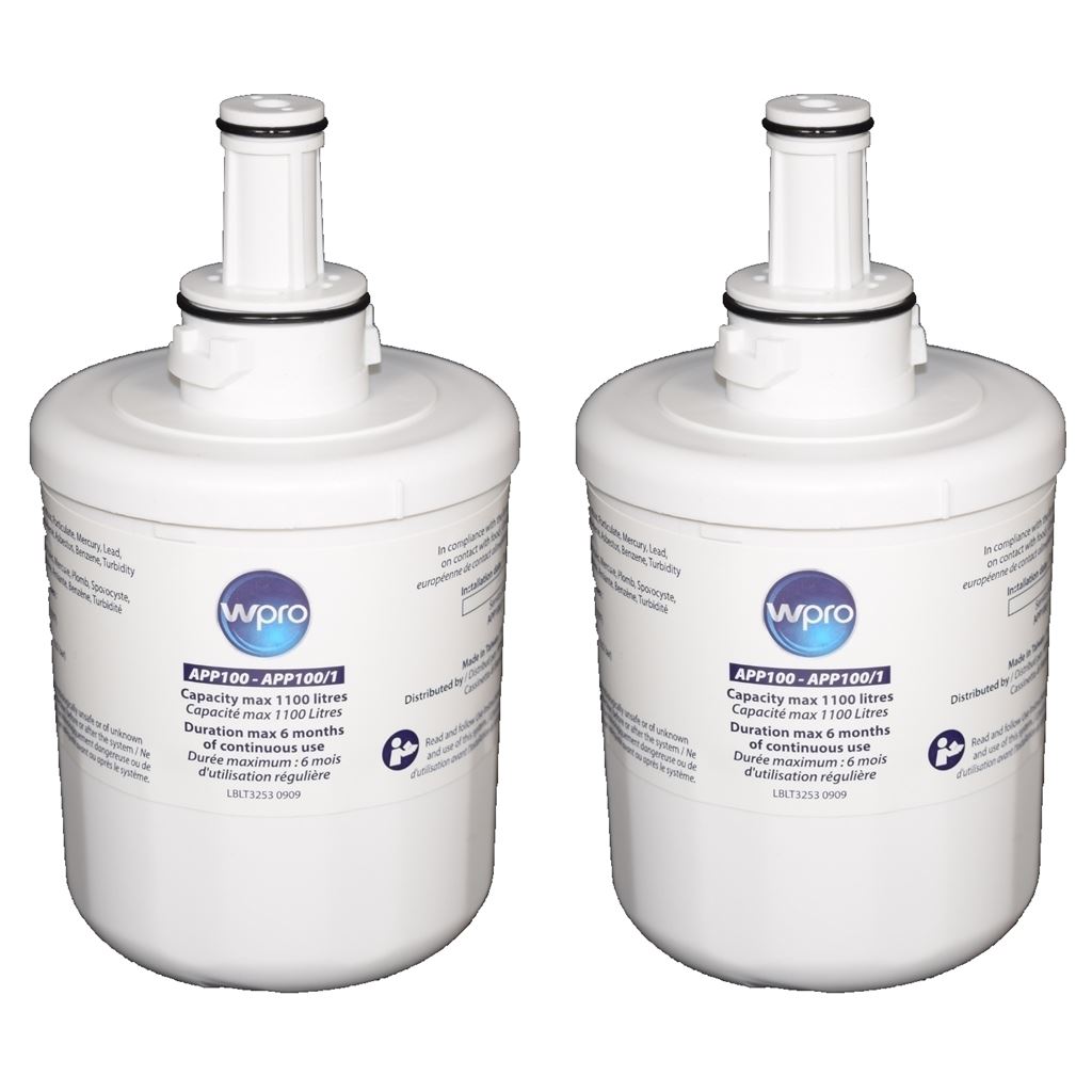 2 X Wpro Fridge Internal Water Filter For Samsung & Maytag