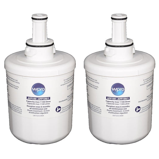 2 X Wpro Fridge Internal Water Filter For Samsung & Maytag