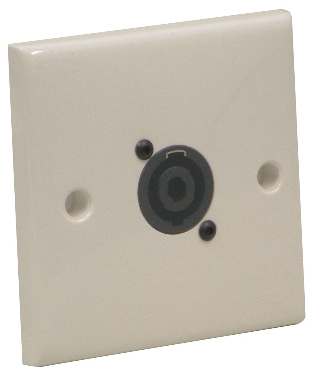 AV Wall Plate With 1 x Speakon (NL4MP) Speaker Connector