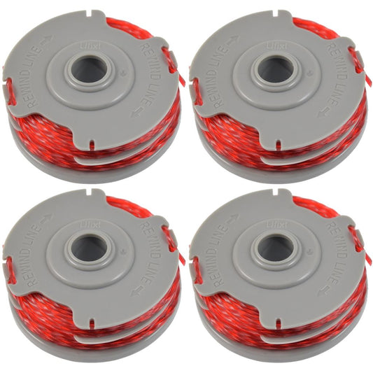 4 x Trimmer Strimmer Spool & Line Double Autofeed Compatible With Flymo FLY021