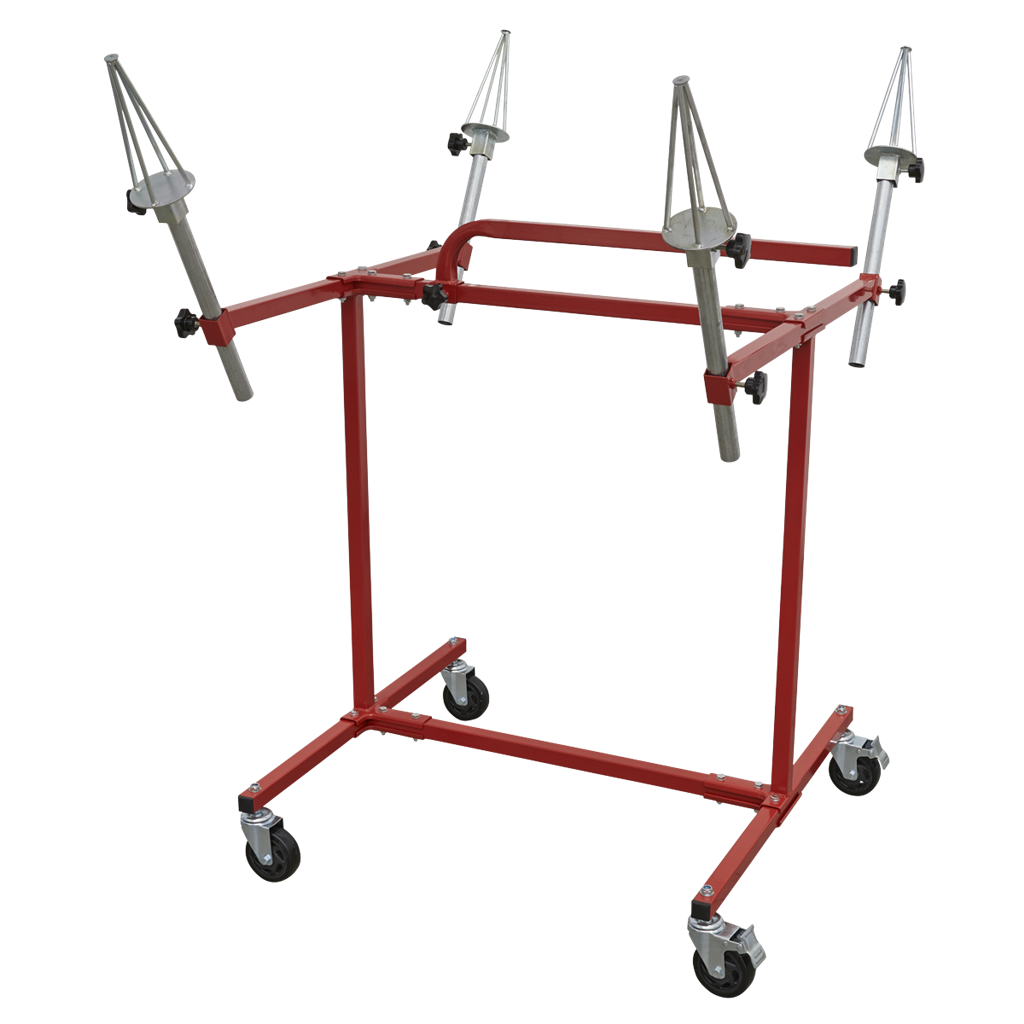 Alloy Wheel Painting/Repair Stand 4 Wheel Capacity
