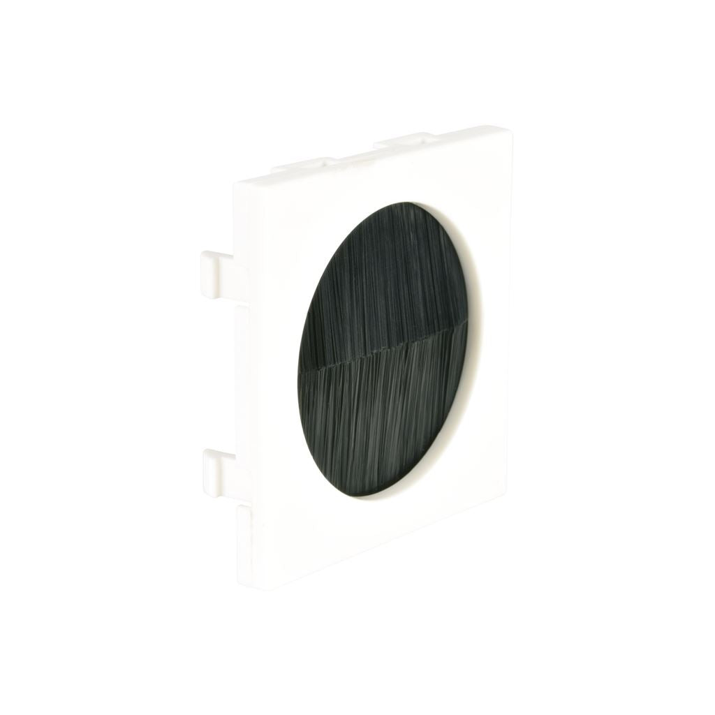 Wall Plate Module - Brush Filled Aperture - 50 x 50mm