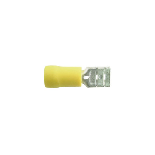 Wiring Connectors - Yellow - Female Slide-On 250 - 6.3mm - Pack of 2