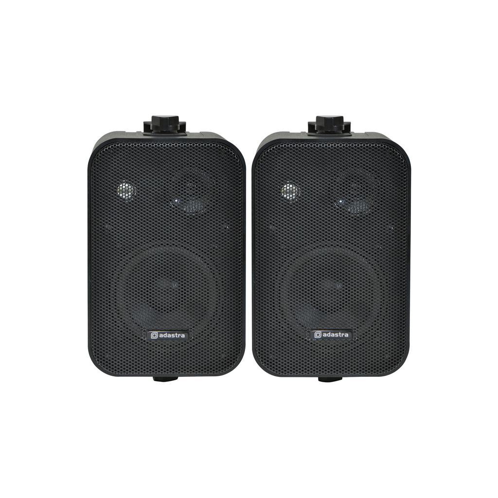 100V Line Background Speakers 4 Inch - 4" 30W Black Pair - B30V-B