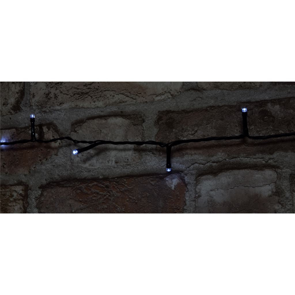 Outdoor LED battery operated String Lights with Timer - 120 Cool White - BLS120CW