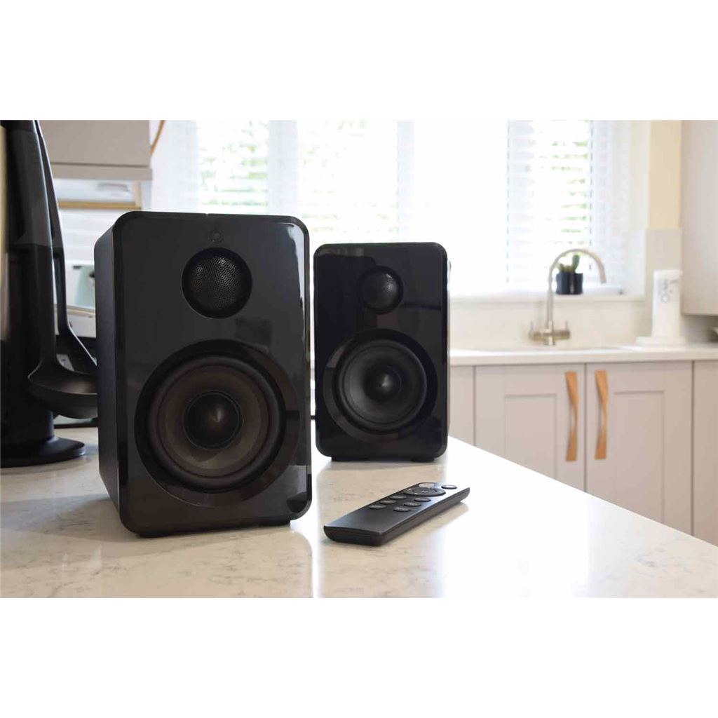 Active Bluetooth Bookshelf Speakers - Black - ABS35BLK