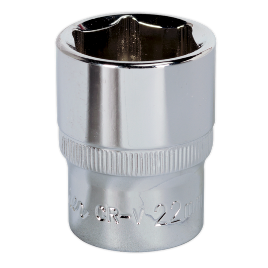 WallDrive&#174; Socket 22mm 1/2"Sq Drive Fully Polished