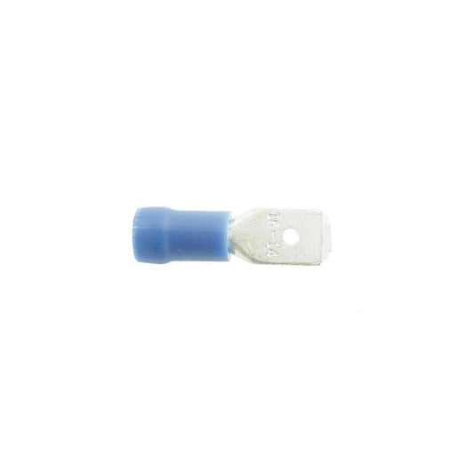 Wiring Connectors - Blue - Male Tab - 6.3mm - Pack of 4