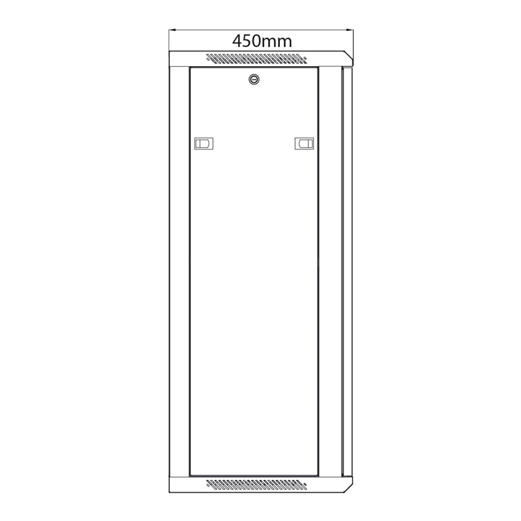 19" Rack Cabinets - 22U x 450mm Deep - RC22U450