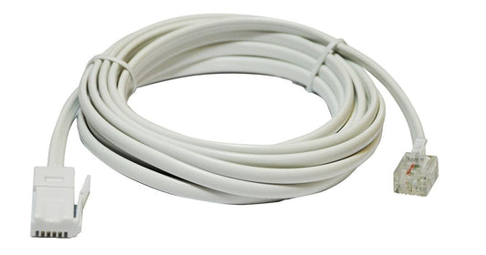 3 m White Replacement Telephone Line Cord