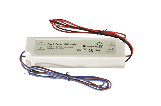 60W 24V 2.5A IP67 Rated Constant Voltage Power Supply