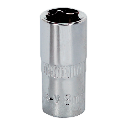 WallDrive&#174; Socket 8mm 1/4"Sq Drive Fully Polished