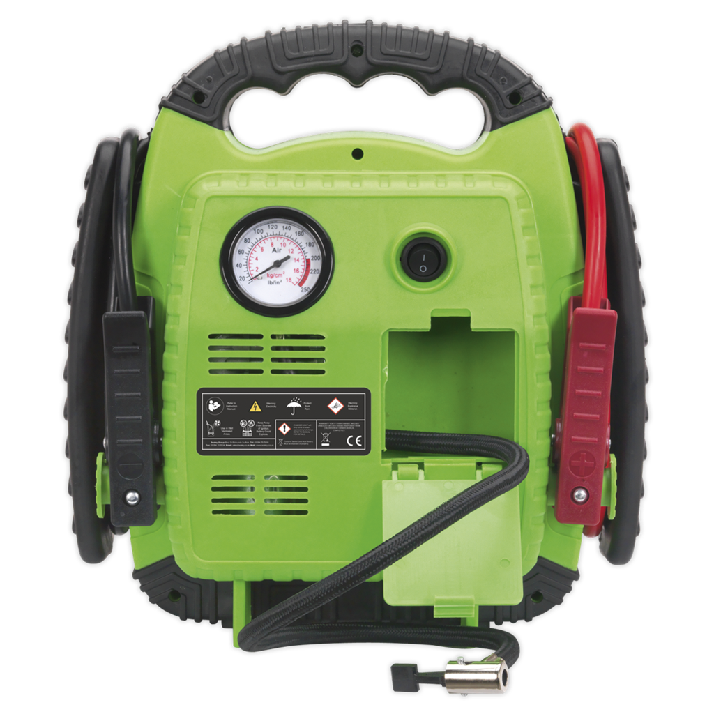 RoadStart&#174; Emergency Jump Starter with Air Compressor 12V 900 Peak Amps